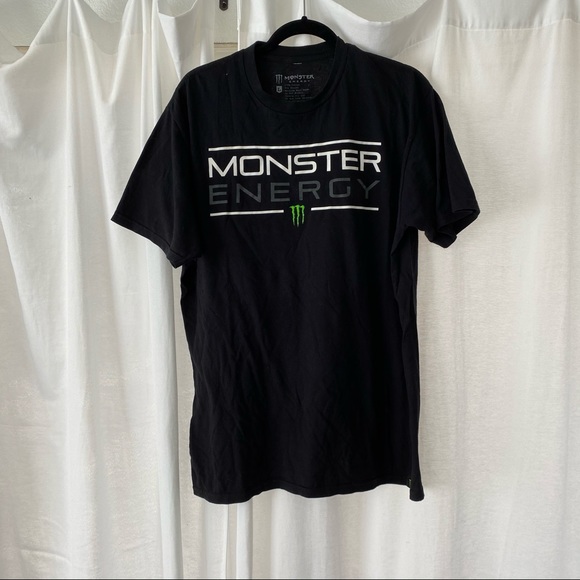 NEW Monster Energy Black T-Shirt - Picture 1 of 4